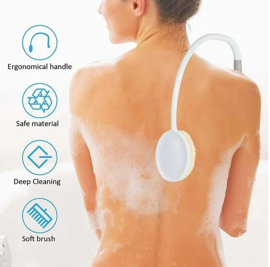 Ergonomic Long Handle Back Scrubber – Ideal for Elderly, Disabled, Post-Surgery & Limited Mobility Users