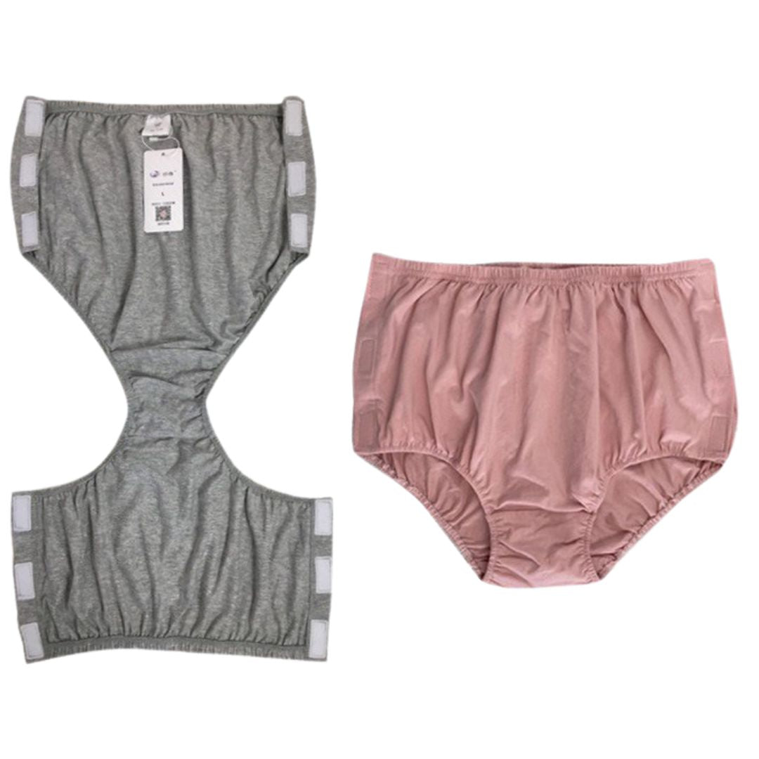 Unisex Adaptive open-flat underwear with side opening | Easy dressing for seniors & care
