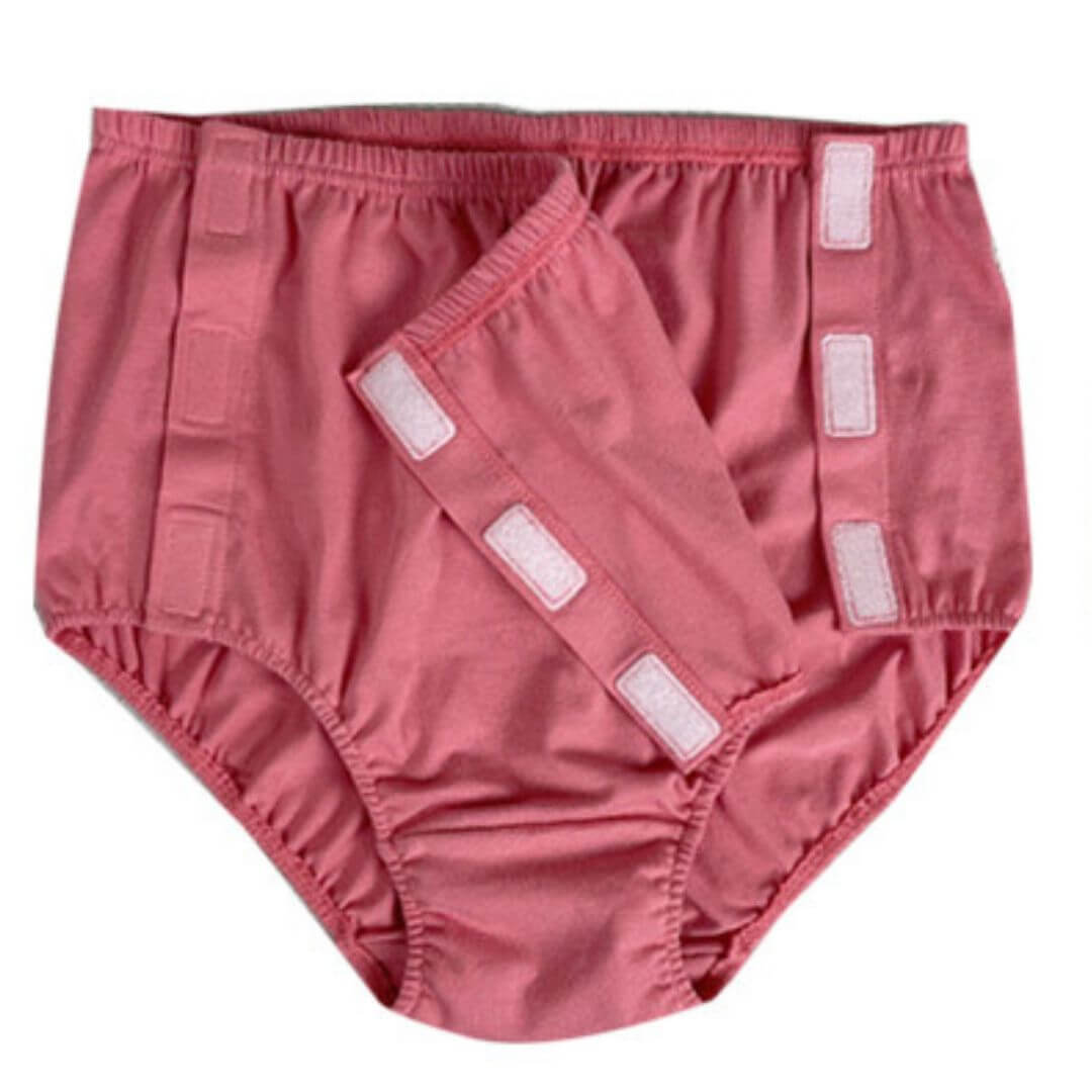 Unisex Adaptive open-flat brief with two side openings | Easy dressing for seniors & care