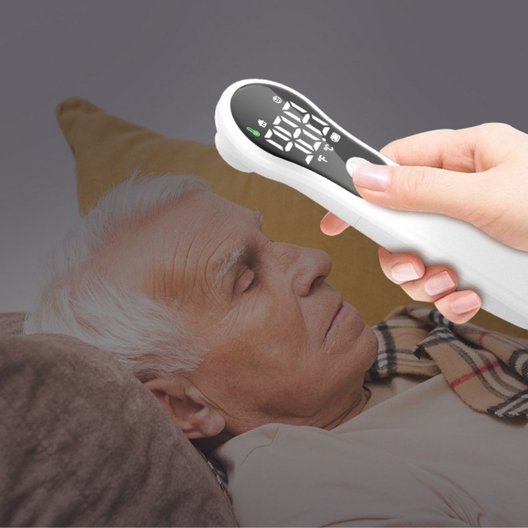 Infrared Forehead Thermometer: 1 Second Digital No-Contact Temperature Reader with LED Display