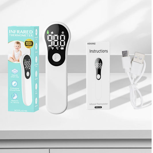 Infrared Forehead Thermometer: 1 Second Digital No-Contact Temperature Reader with LED Display