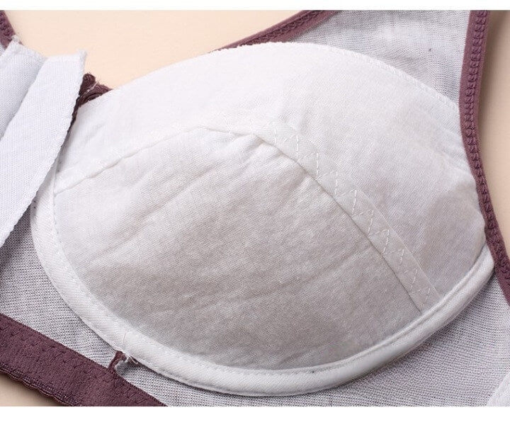 Front Zip Cotton Bra: Extra Support, Maximum Comfort, Easy On & Off