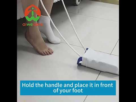Demonstration video showing how to use the sock aid with built-in shoe horn, NZ