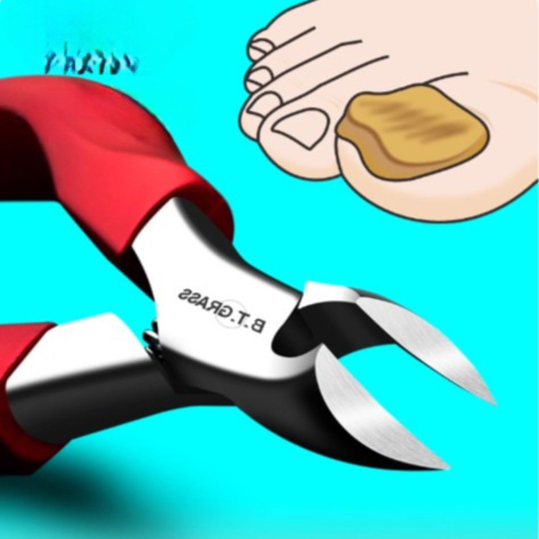 Heavy-Duty Toenail Clipper for Thick & Hard Nails: 9mm Wide Jaw, Curved Blade, Senior & Ingrown Nail Friendly