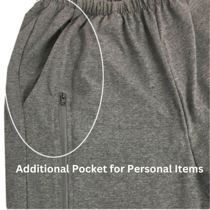 Unisex Dual-Pocket Adaptive Pants for Post-Cystostomy Care