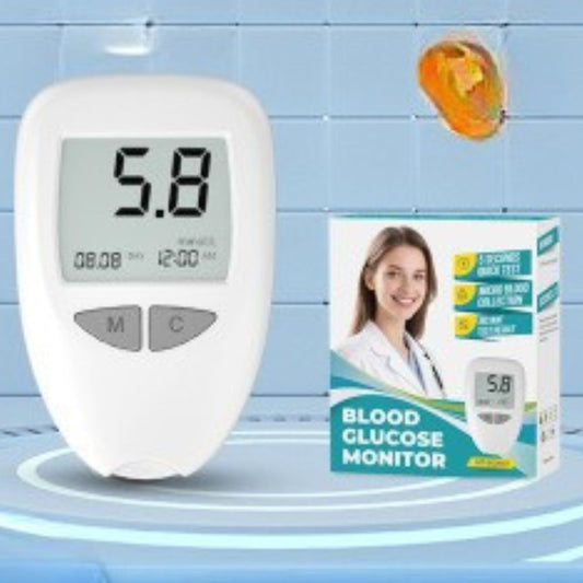 Blood Glucose Monitor: Quick 5-Second Test with Micro Blood Sampling & Code-Free Technology