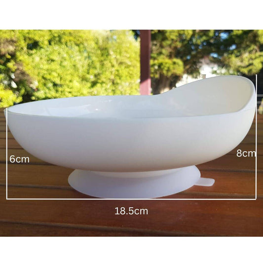 Adaptive Bowl, Scoop Plate with Suction Base, Self-Feeding Bowl for Elderly and Disabled