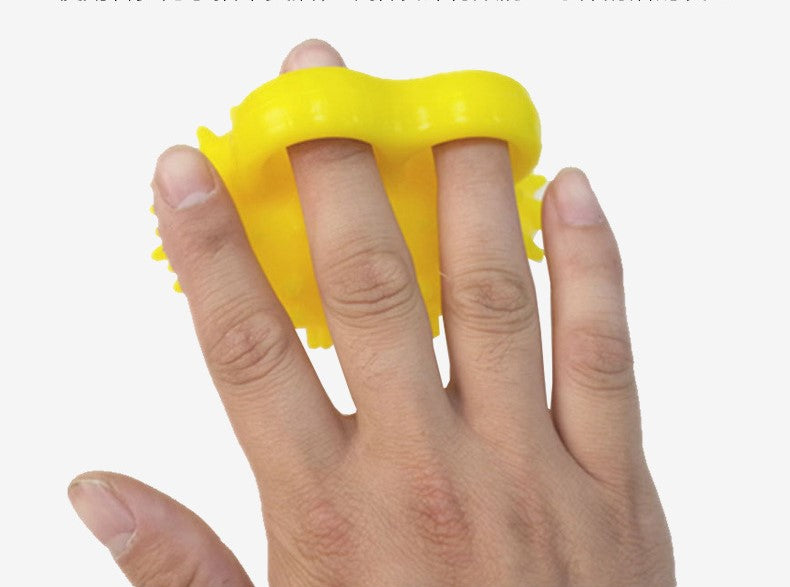 Hand grip ball showing finger separation channels, prevents contracture during rehabilitation exercises NZ
