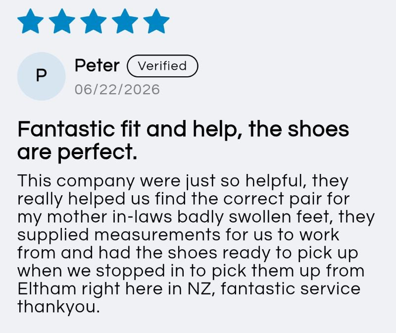 Five-star review from a customer named Peter on a product, praising fit, help, and service.