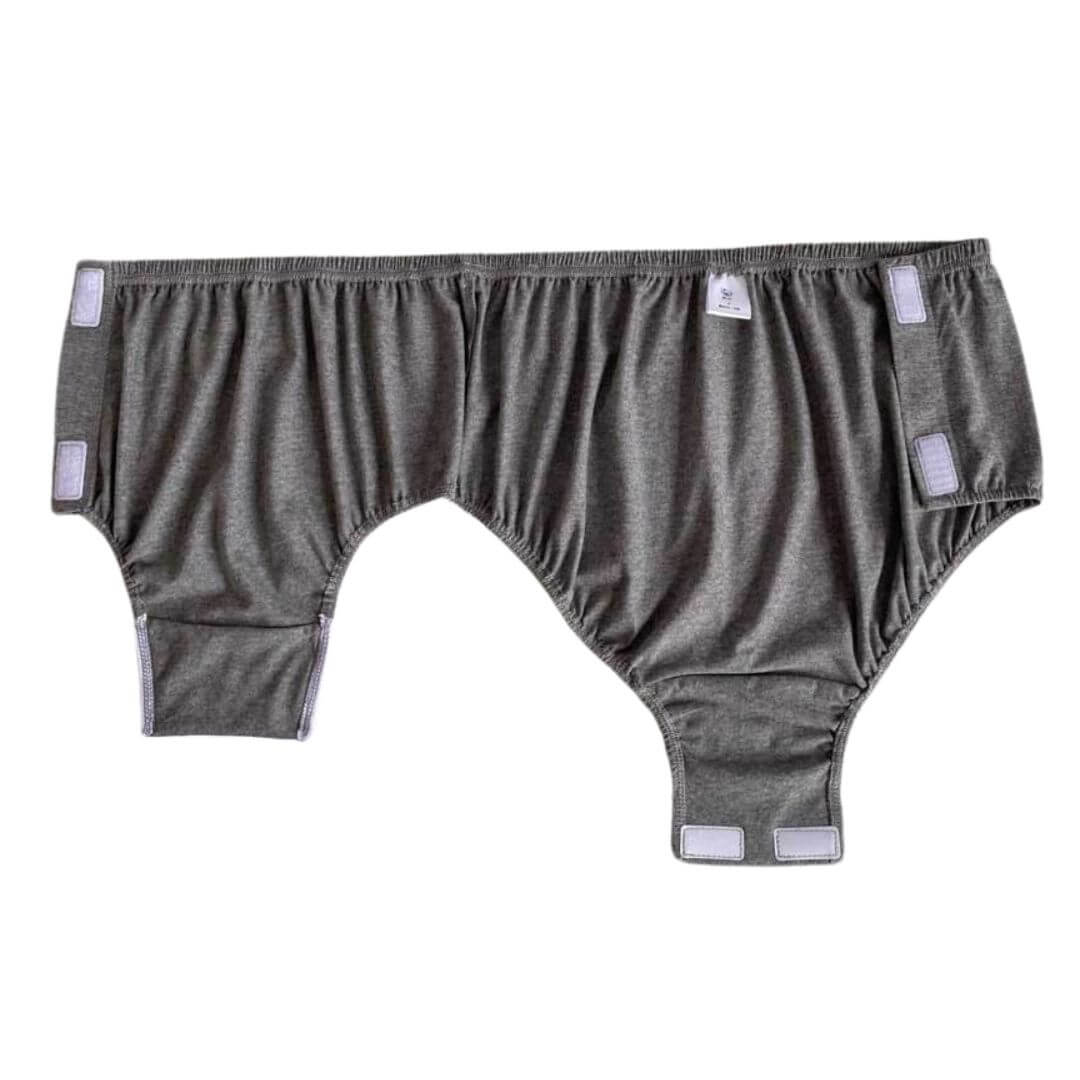 Unisex Easy Access Adaptive Underwear with Side and Crotch Opening