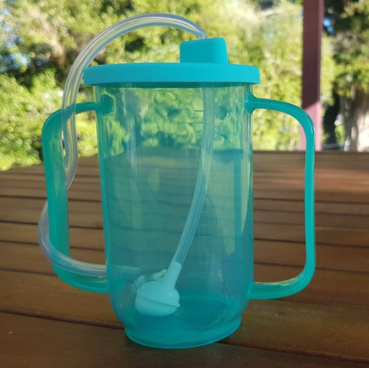 Adaptive Sippy Cup for Seniors | Gravity-Weighted Straw | Spill-Resistant 350ml NZ
