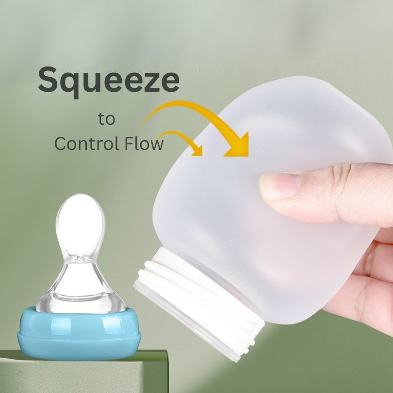 3-in-1 Adaptive Feeding Cup for Purée Food & Liquids: Sippy Cup with Straw, Spoon & Nipple Spouts