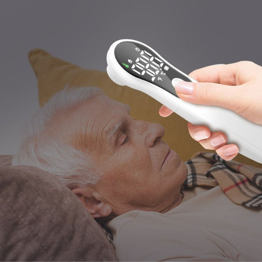 Infrared Forehead Thermometer: 1 Second Digital No-Contact Temperature Reader with LED Display