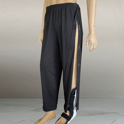 Men's Full Open Post Surgery Tear Away Pants with Full Side VELCRO