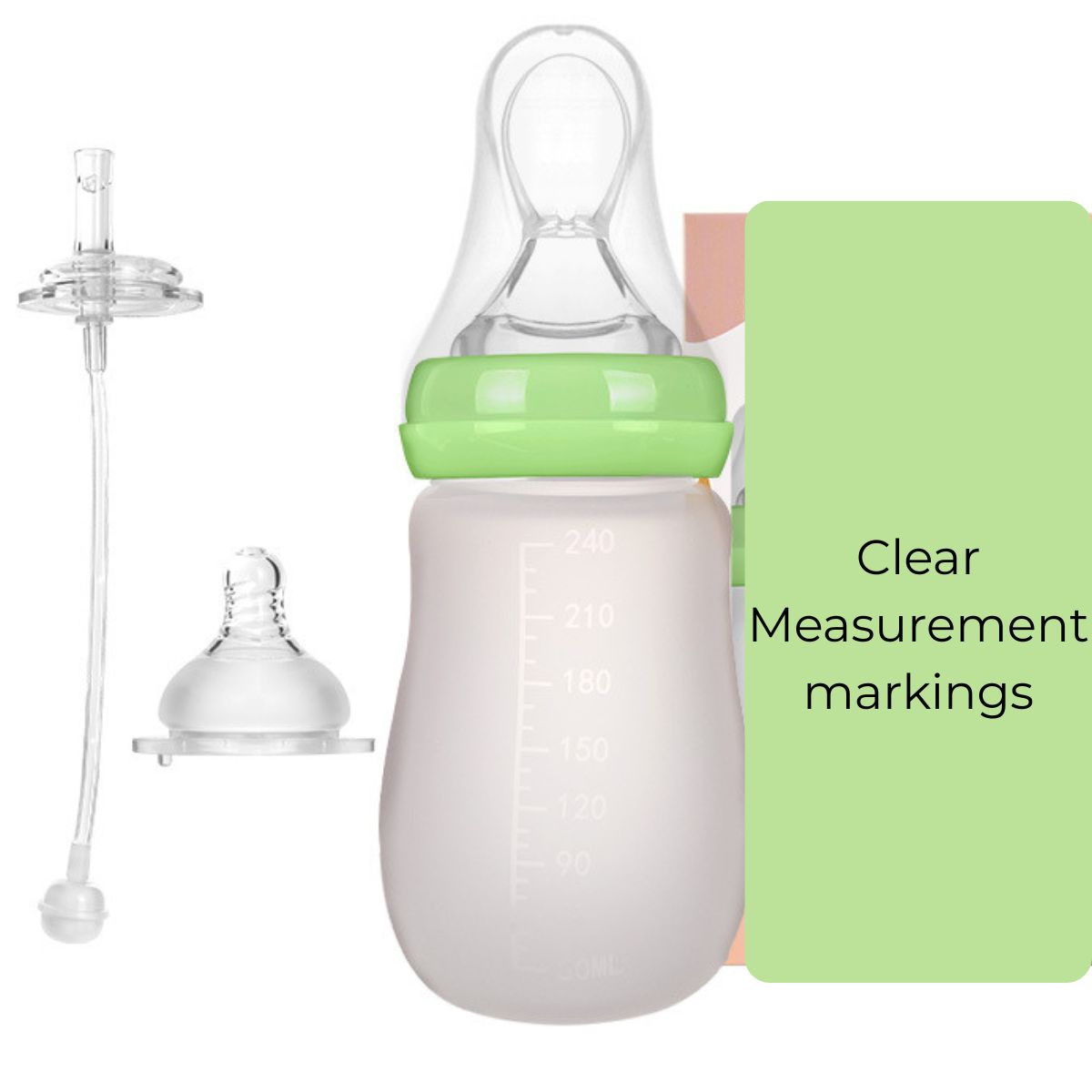 3-in-1 adaptive feeding cup with clear measurement markings on the side, helps carers track exact serving amounts NZ