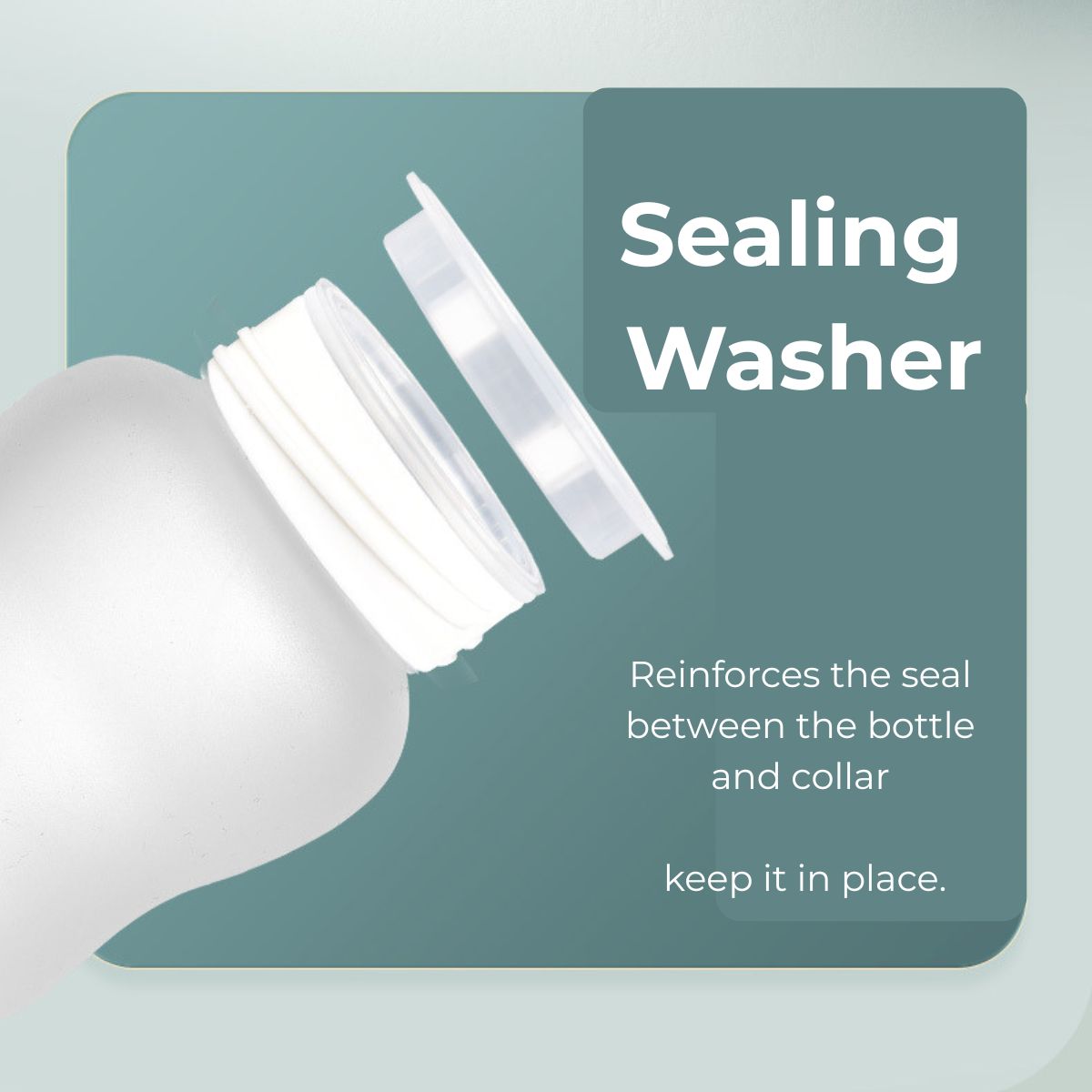 Sealing washer for 3-in-1 adaptive feeding cup, reinforces the connection between bottle and collar to keep the seal secure NZ