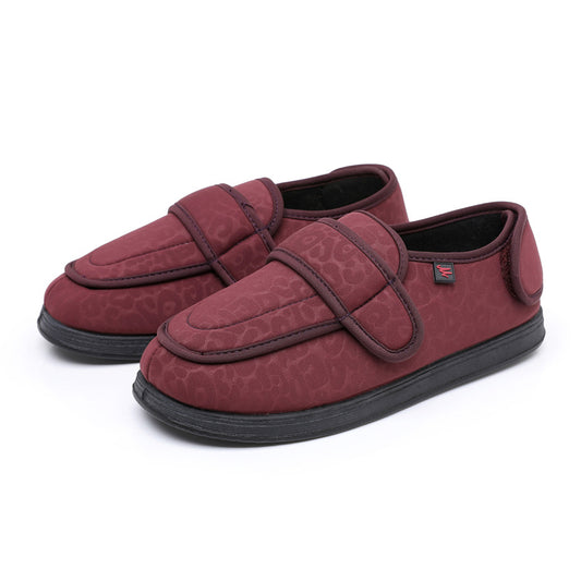 Mabel's Mornings adjustable adaptive slippers with adjustable VELCRO straps and non-slip soles - extra roomy fit for swollen feet with easy touch-fastening closure NZ