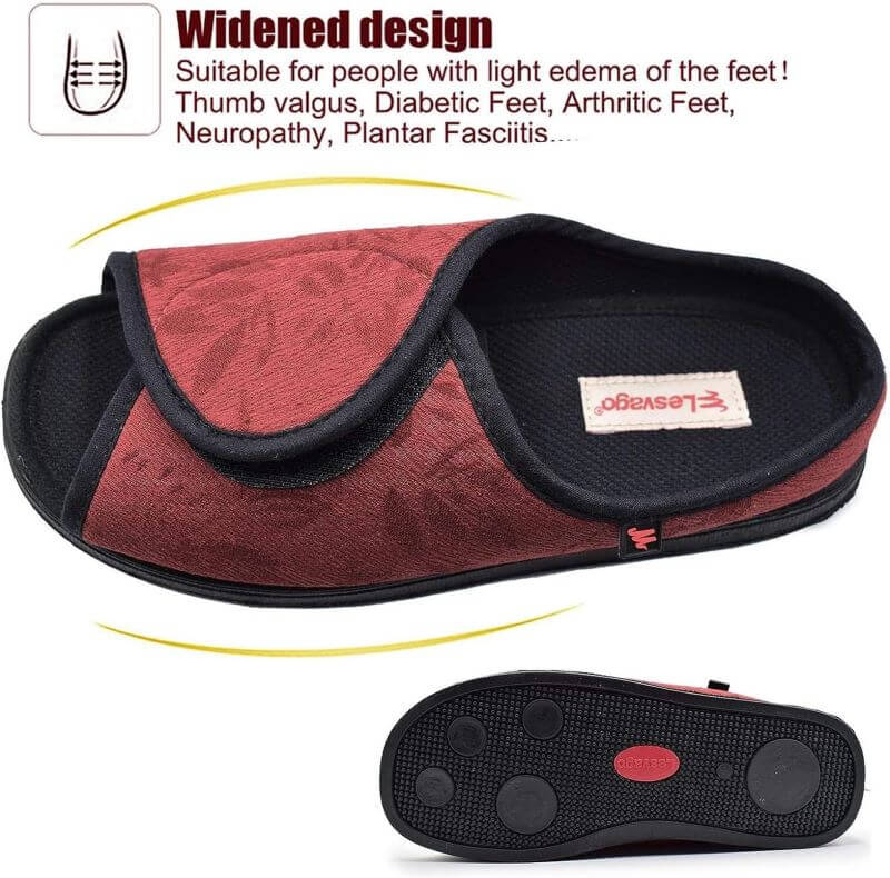 Rosie's Retreat women's sandals showing widened design, suitable for swollen feet, edema, diabetic, arthritic feet NZ
