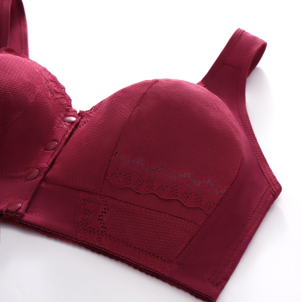 Fuller bust adaptive bra with soft shaped cups that gently contour and support the bust.