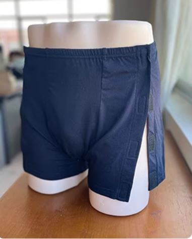 Mens Open Front Underwear with Side Velcro