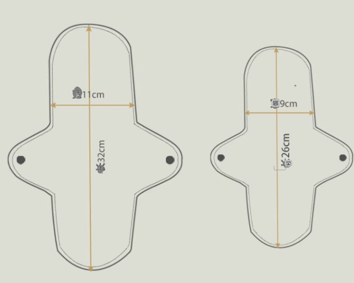 Washable cotton incontinence pad for adults & seniors | reusable leak-proof insert pad for underwear