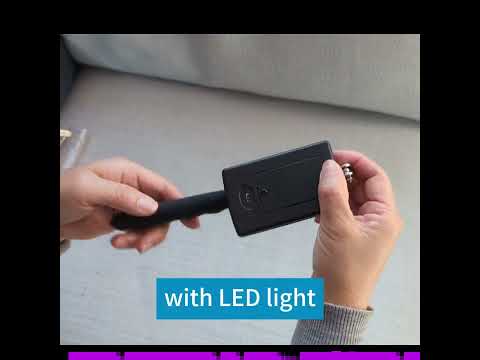 Video showing standard and LED telescopic foot inspection mirrors with 360° rotating heads and extendable handles for easier foot checks.