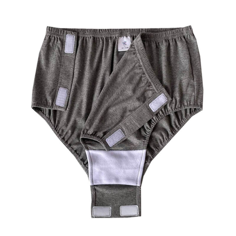 Unisex Easy Access Adaptive Underwear with Side and Crotch Opening