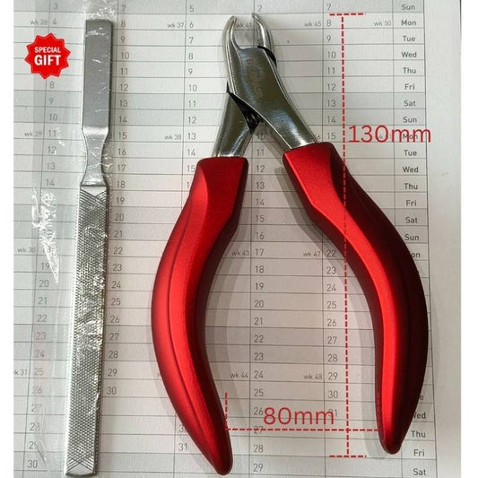 Heavy-Duty Toenail Clipper for Thick & Hard Nails: 9mm Wide Jaw, Curved Blade, Senior & Ingrown Nail Friendly